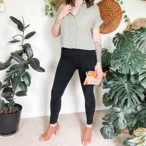 Organic Cotton Leggings - Black